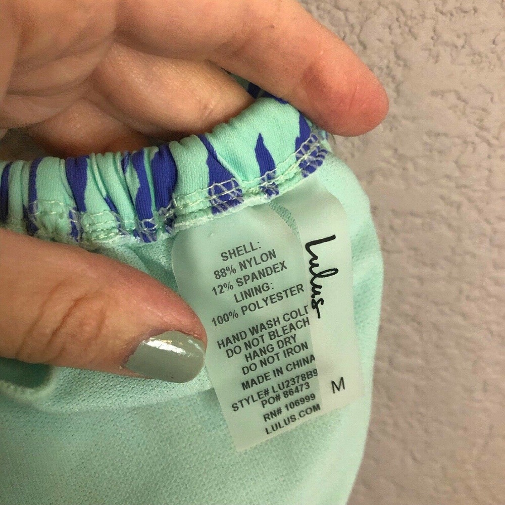 Lulus Surfs Up Zebra Print Bikini Top Tied Back B… - image 4